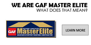 A W Restoration is GAF Master Elite Certified